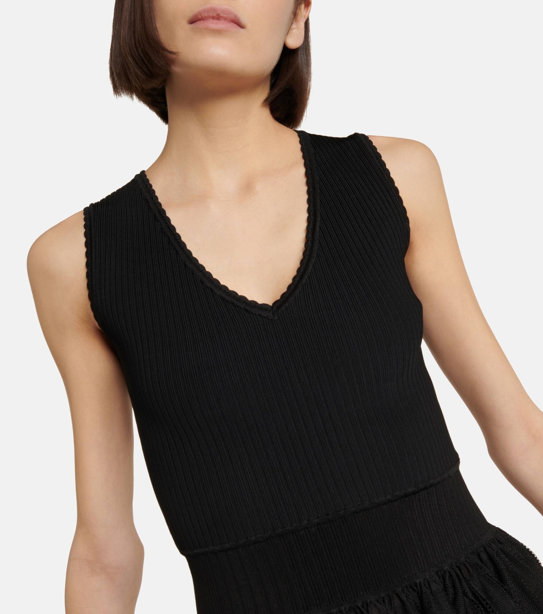 V-neck minidress - 4