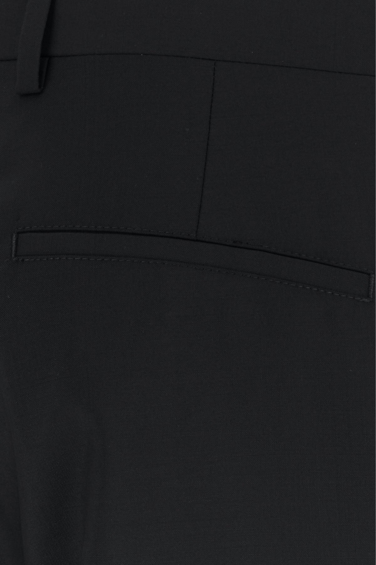 Black wool blend pant - 5