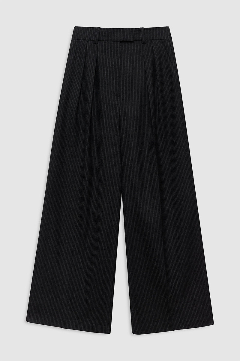 Lou Trouser - Black Pinstripe 1