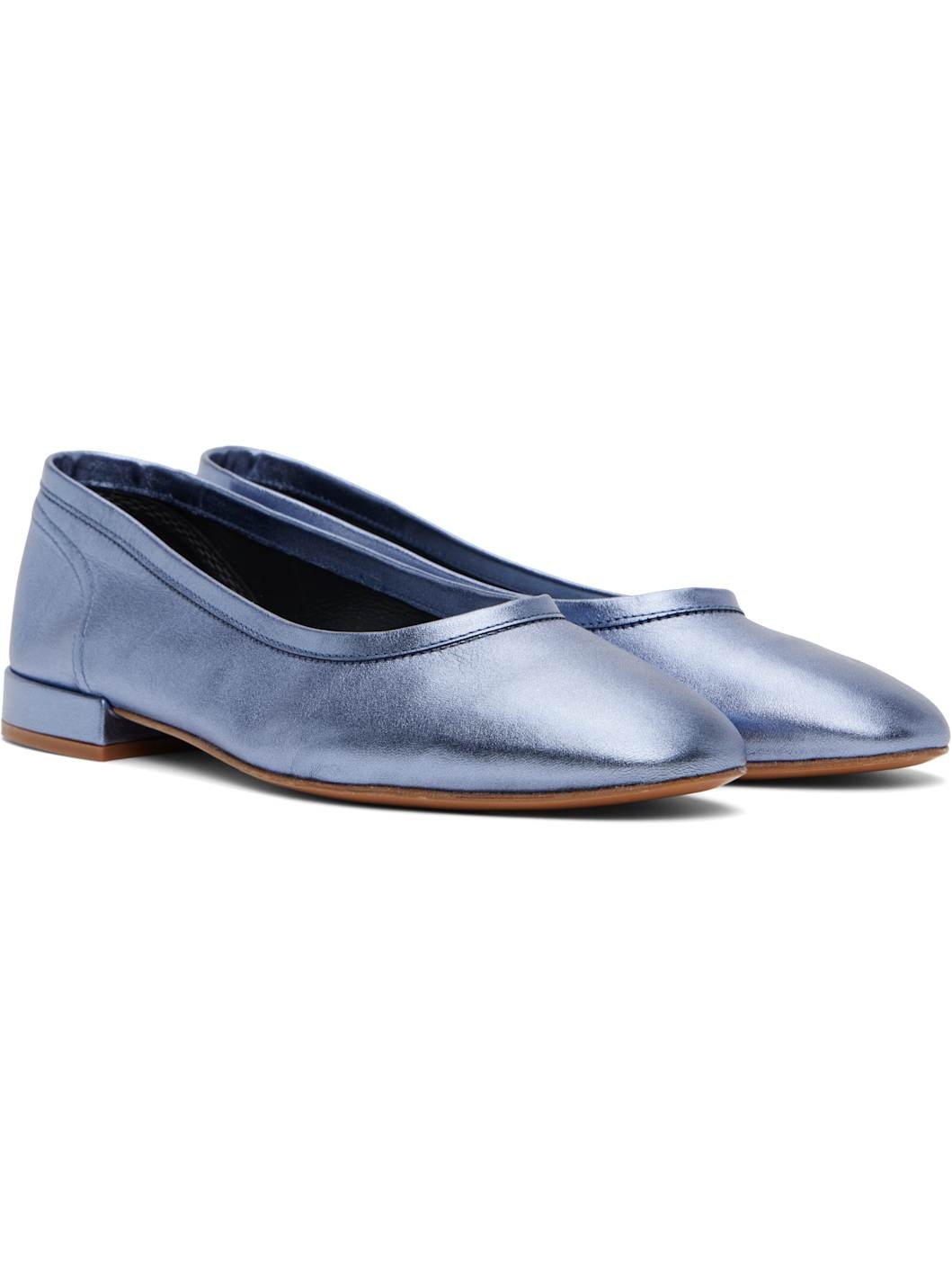 Blue Serafina Ballerina Flats - 4