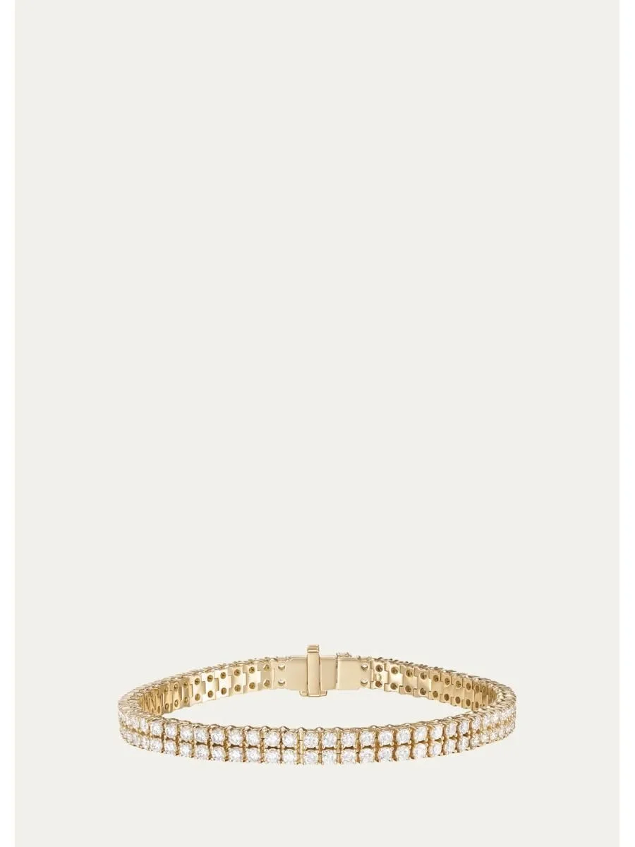 Lenox Two Row Diamond Tennis Bracelet - 1