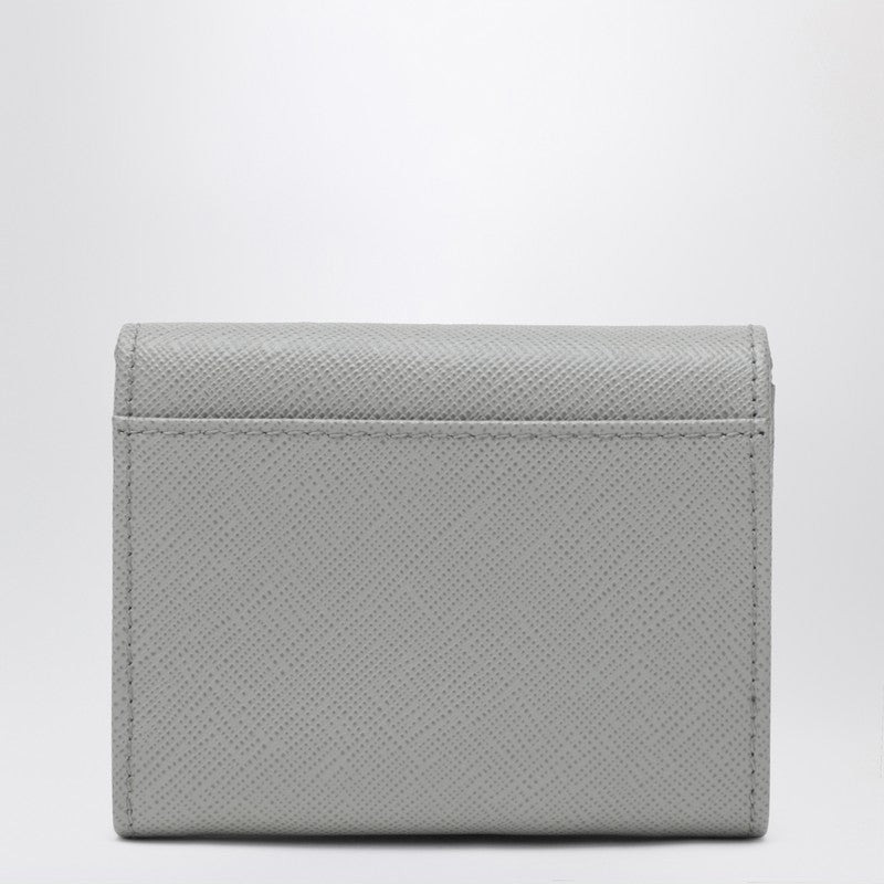 Prada Light Gray Small Saffiano Wallet Women - 2