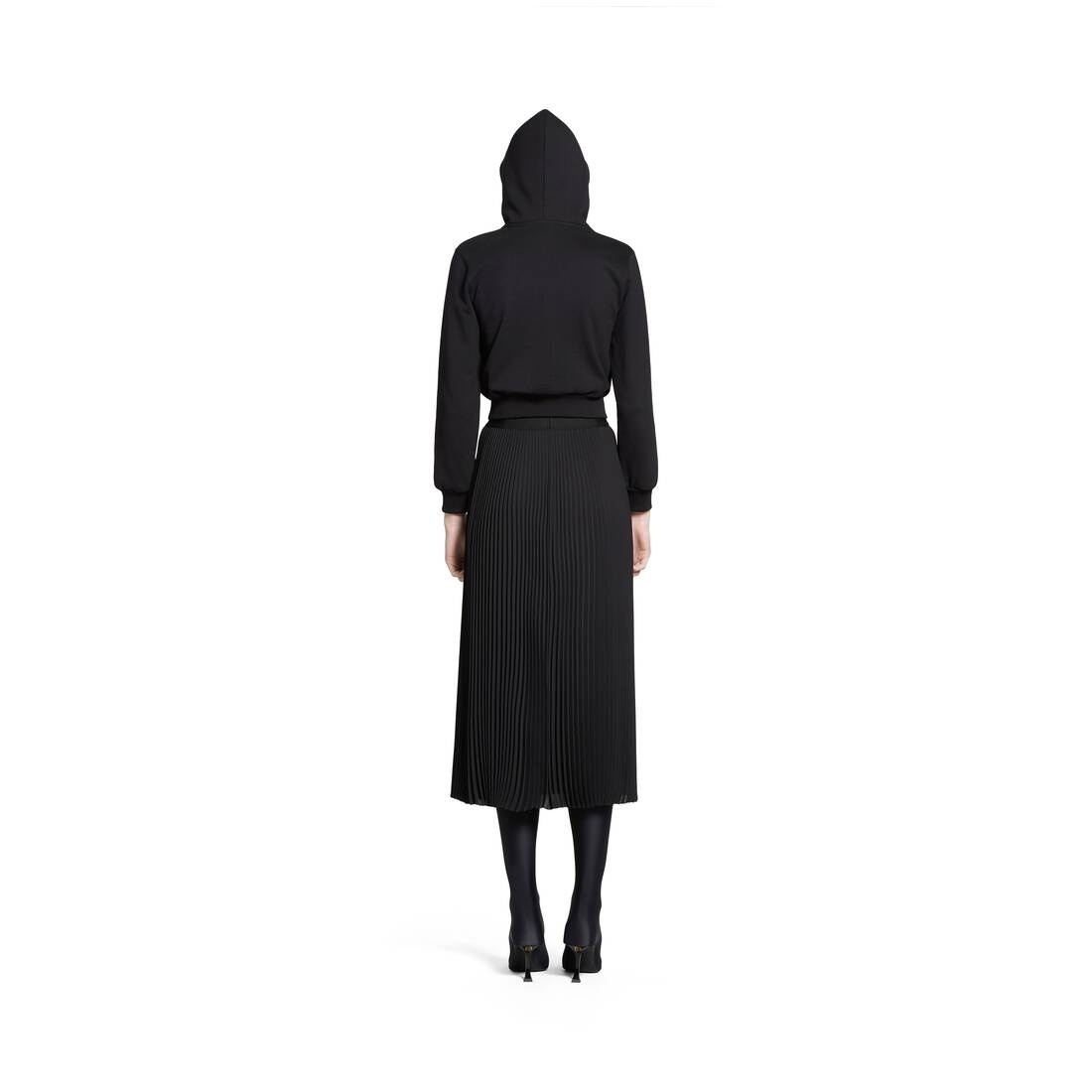 Women's Elastic Skirt in Black - 4