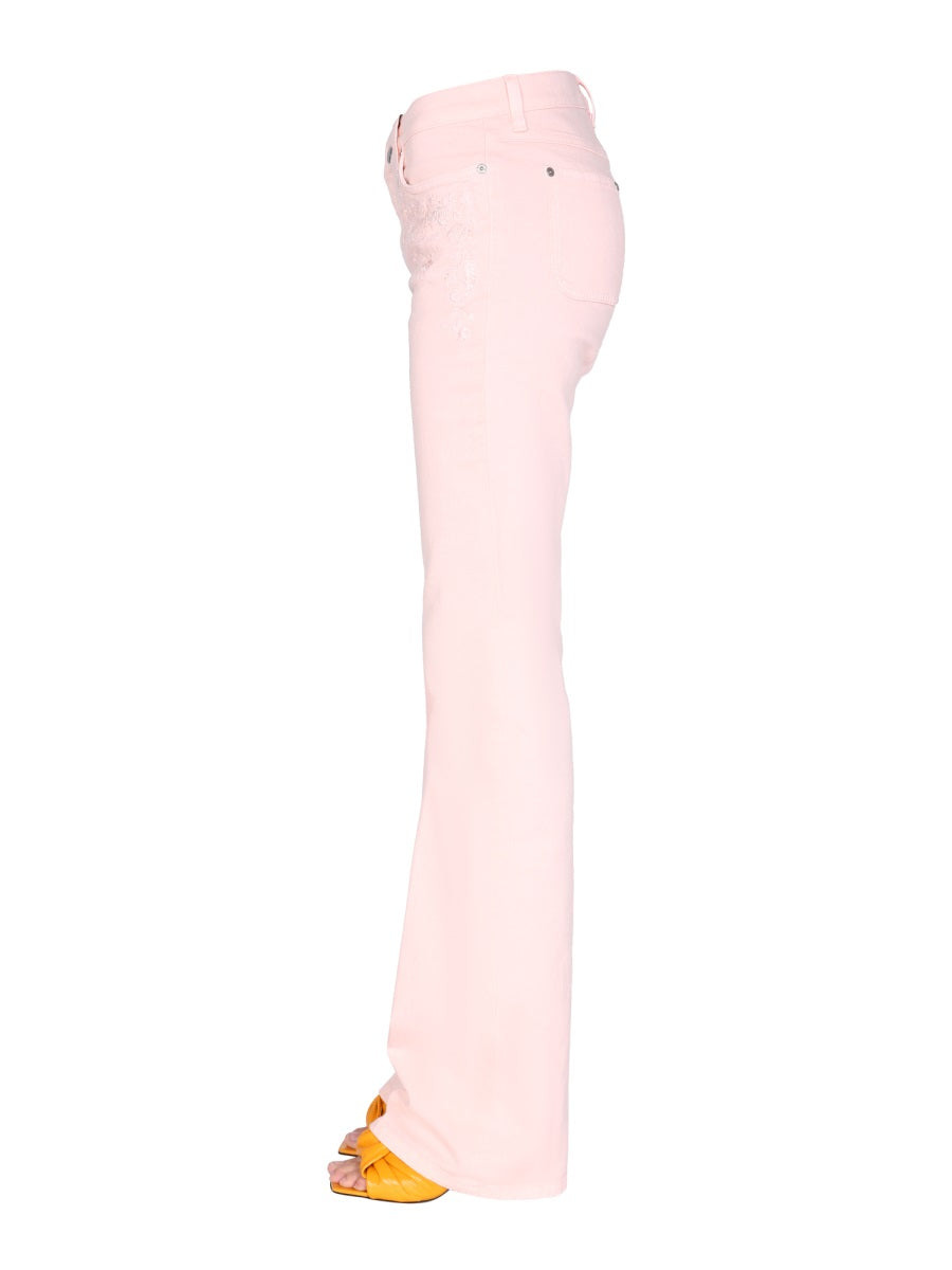 Etro Women Jeans With Embroidered Floral Detail - 3