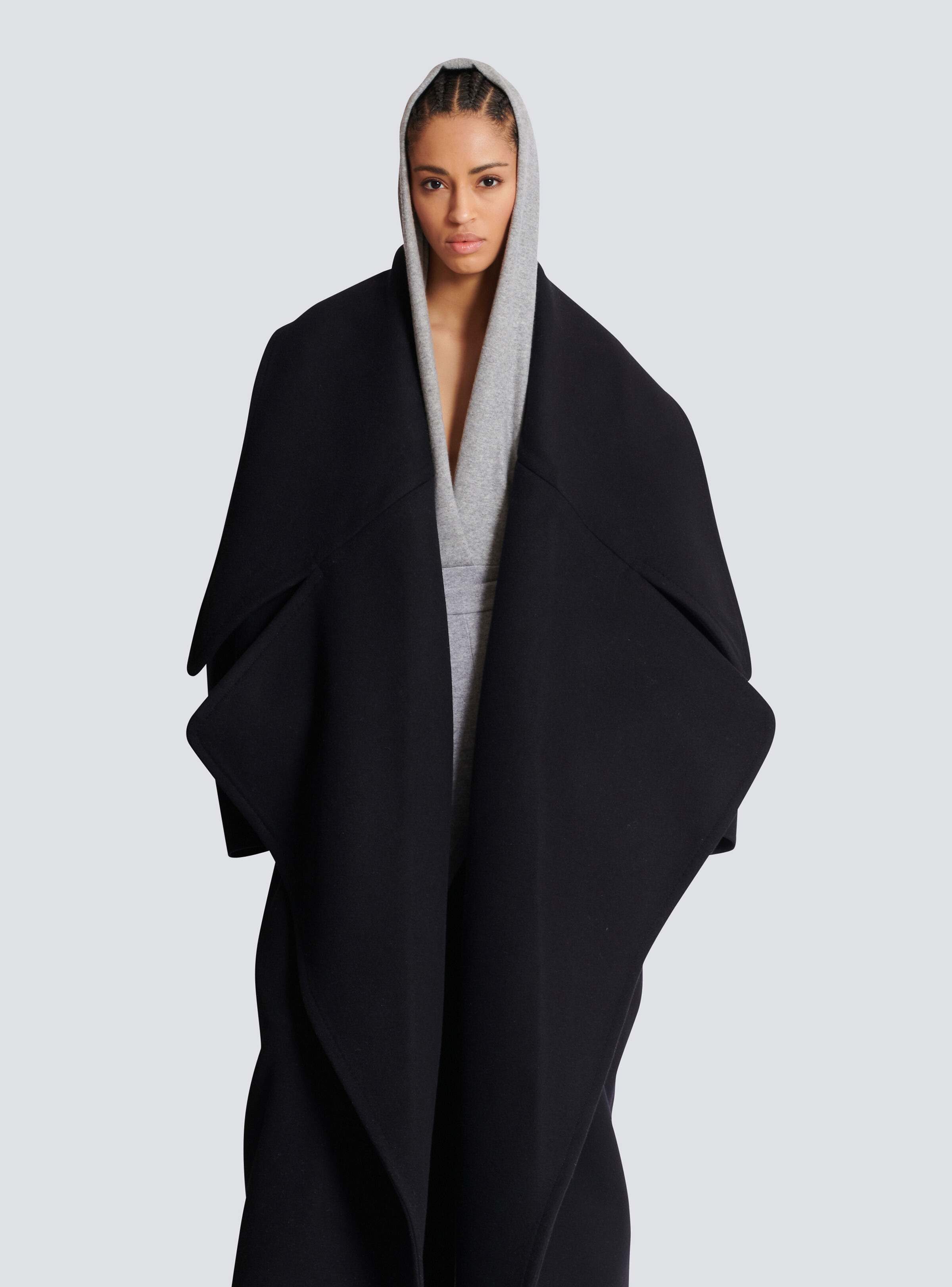 Oversized wool cape coat - 6