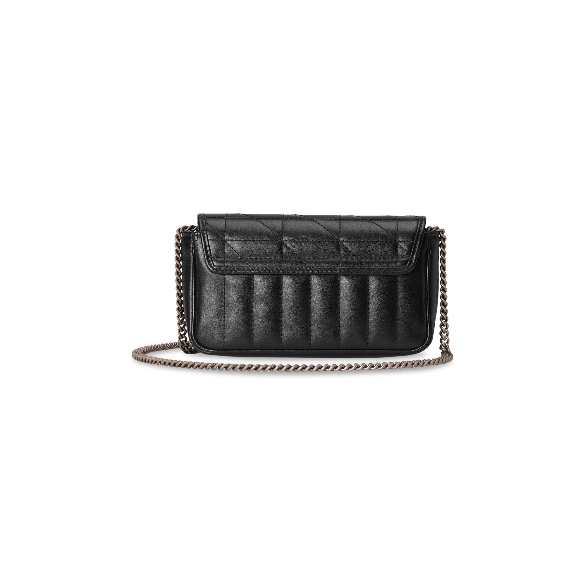 Gucci GG Marmont Super Mini Bag 'Nero' - 2