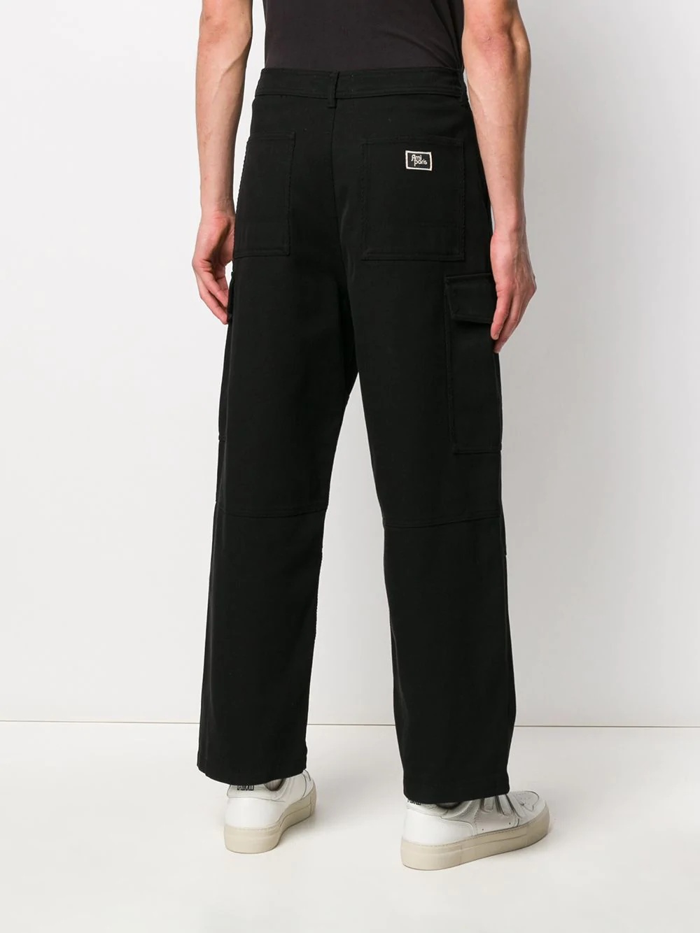 straight-fit cargo trousers  - 4