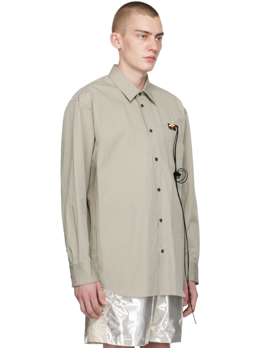 Taupe RCA Cable Shirt - 2