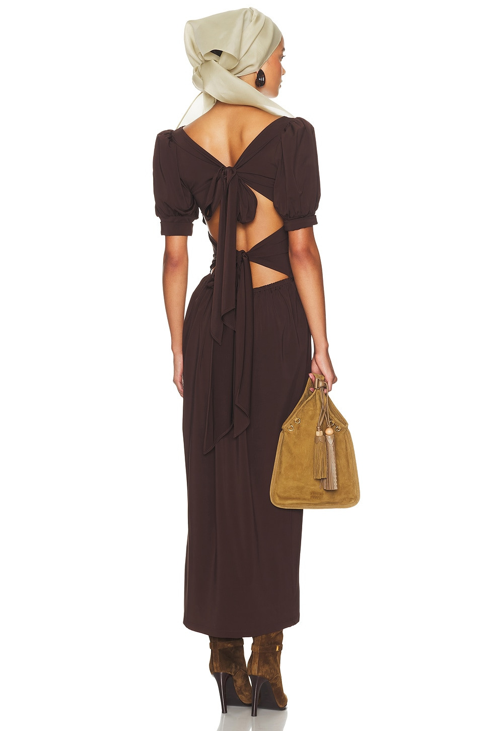 The Simone Tie Back Jersey Dress - 4