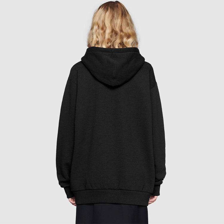 (WMNS) Gucci Mad Cookies Embroidered Hoodie 'Black' 615061-XJC0C-1082 - 4