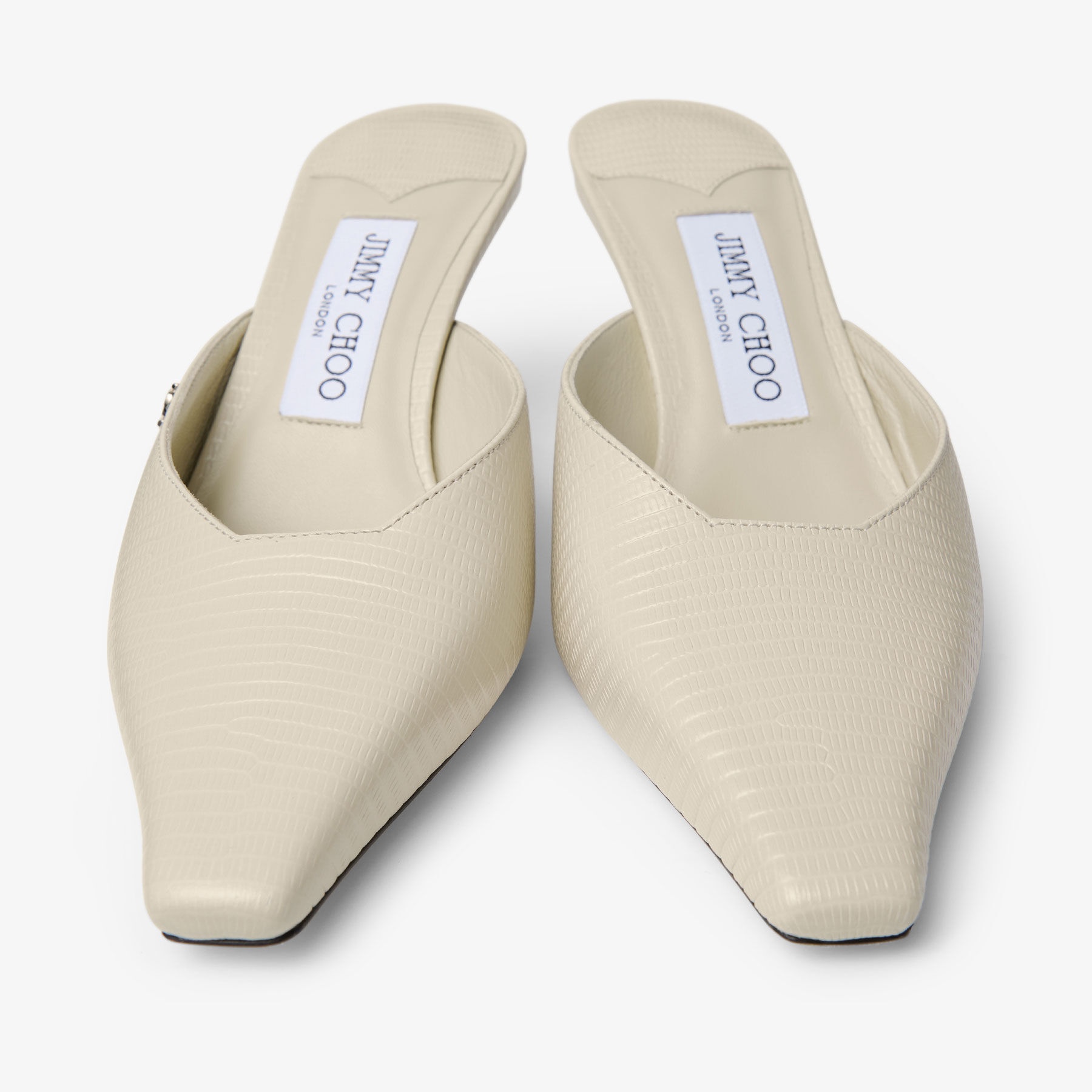 ◆正規品・新品◆Jimmy Choo Ivory Leather Vivi Mules Vivi 65 leather mules in white - Jimmy Choo | Mytheresa
