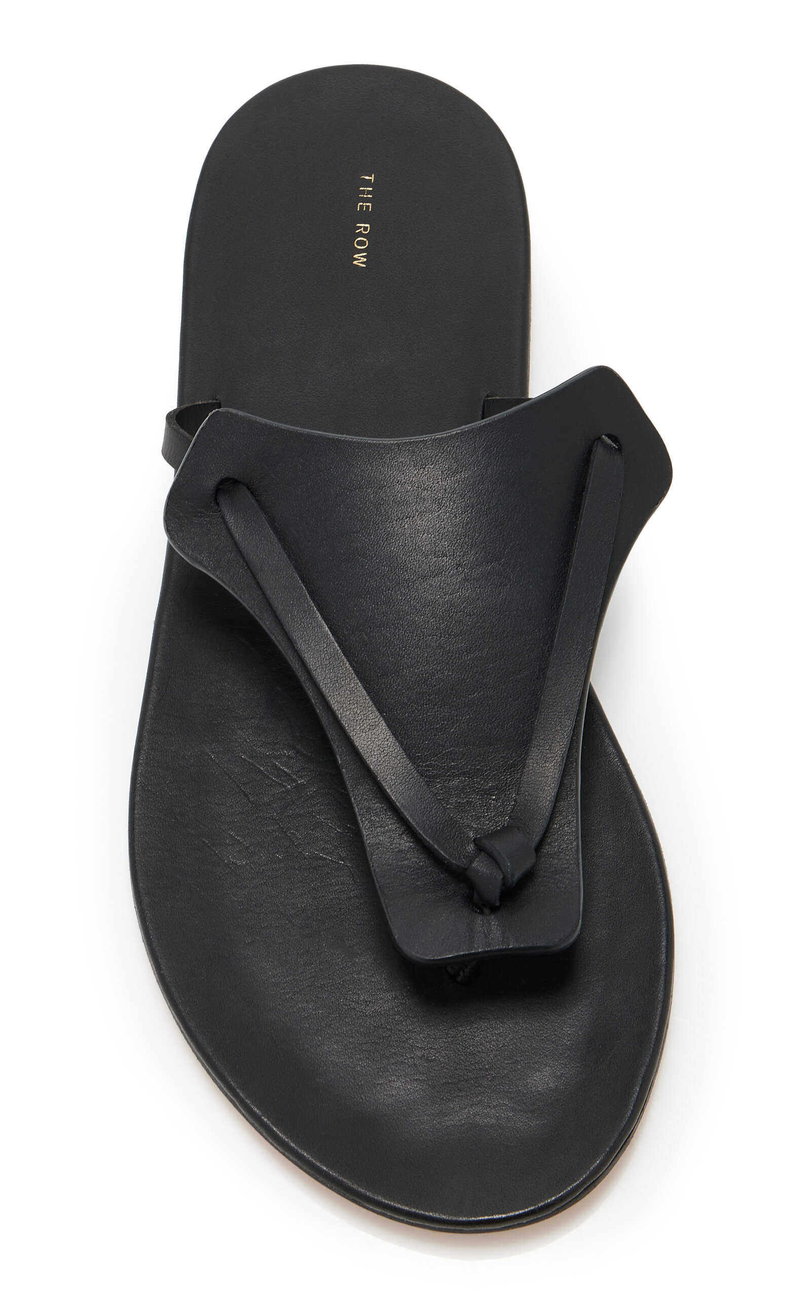 Helena Leather Flip-Flop Sandals black - 3