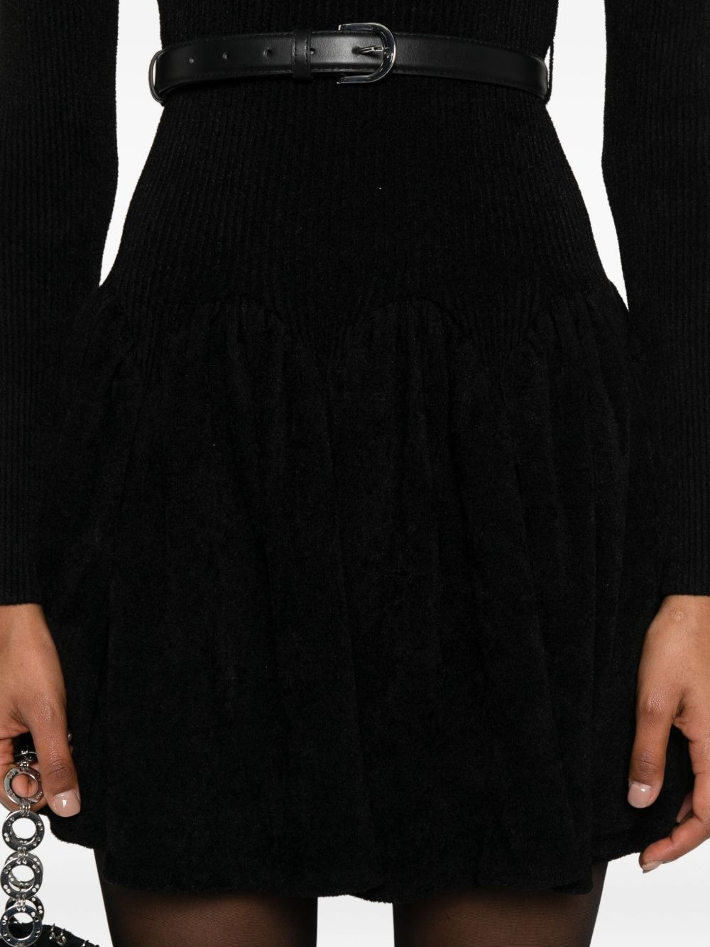 ribbed belted dress - 5