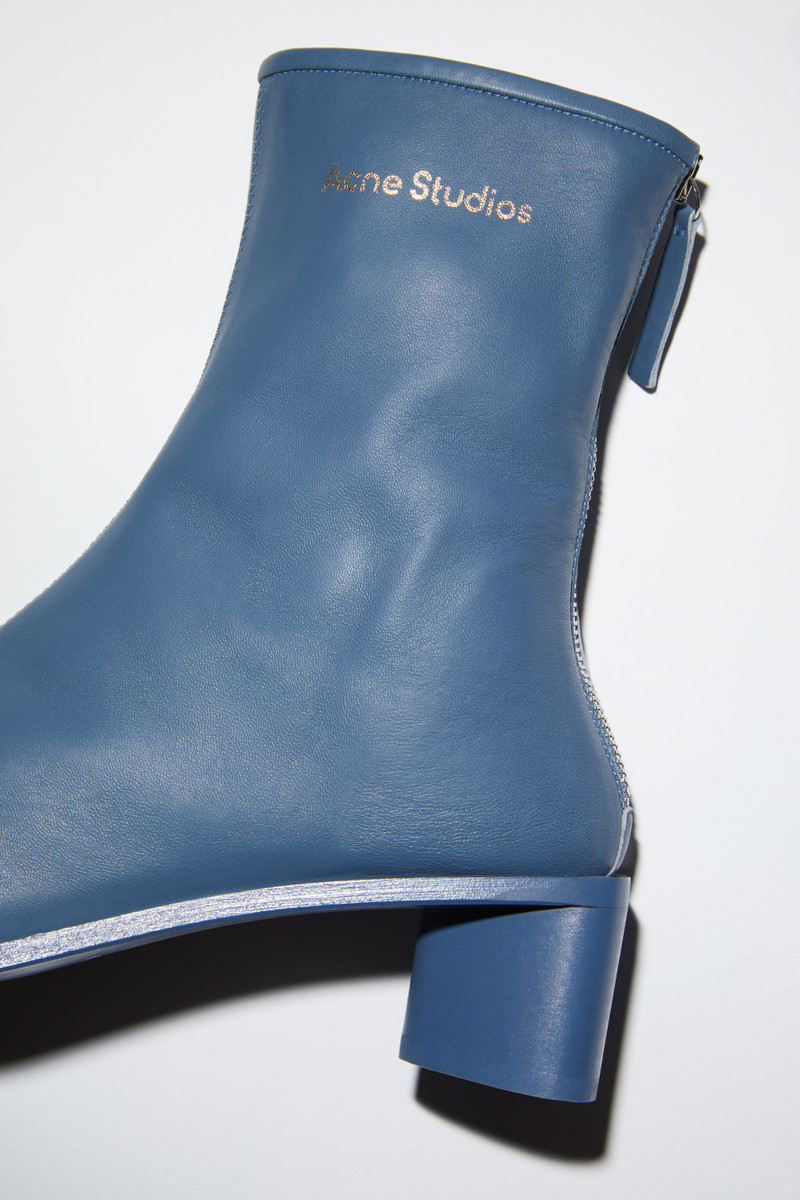 Logo ankle boots - Petrol blue 6