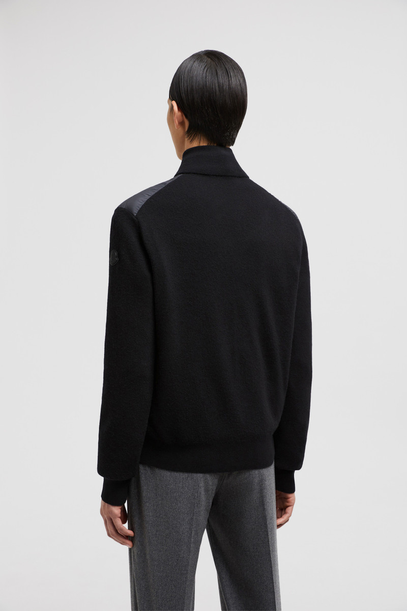 Padded Wool & Cashmere Zip-Up Cardigan 5