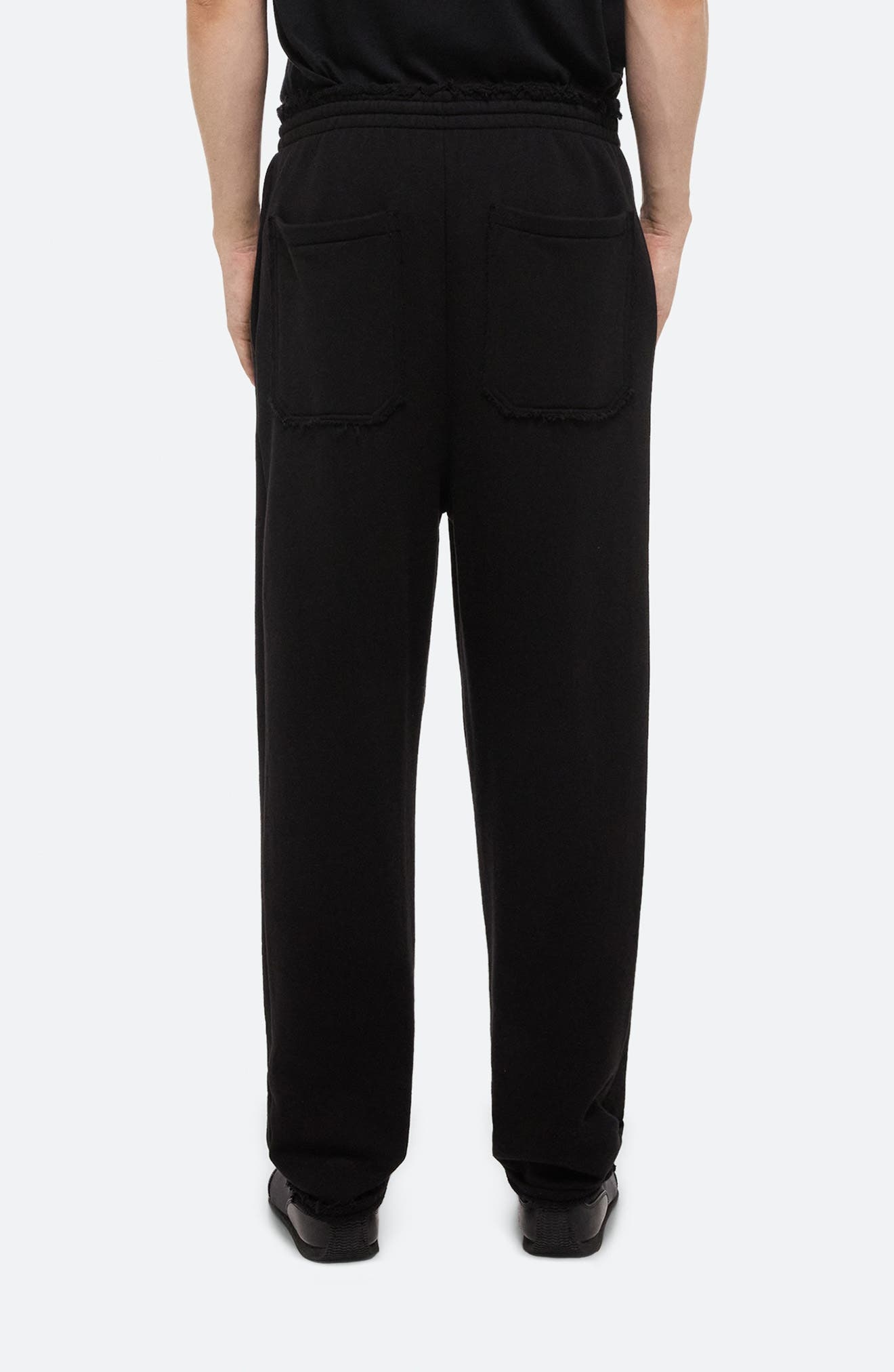 Helmut Lang Minimal Plush Sweatpants in Black - 2