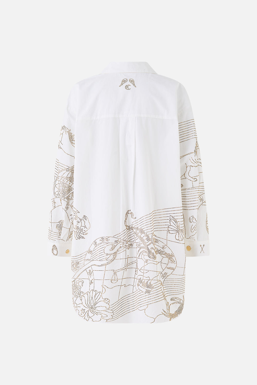 SHIRT TUNIC WITH SIDE BUTTONS - 7
