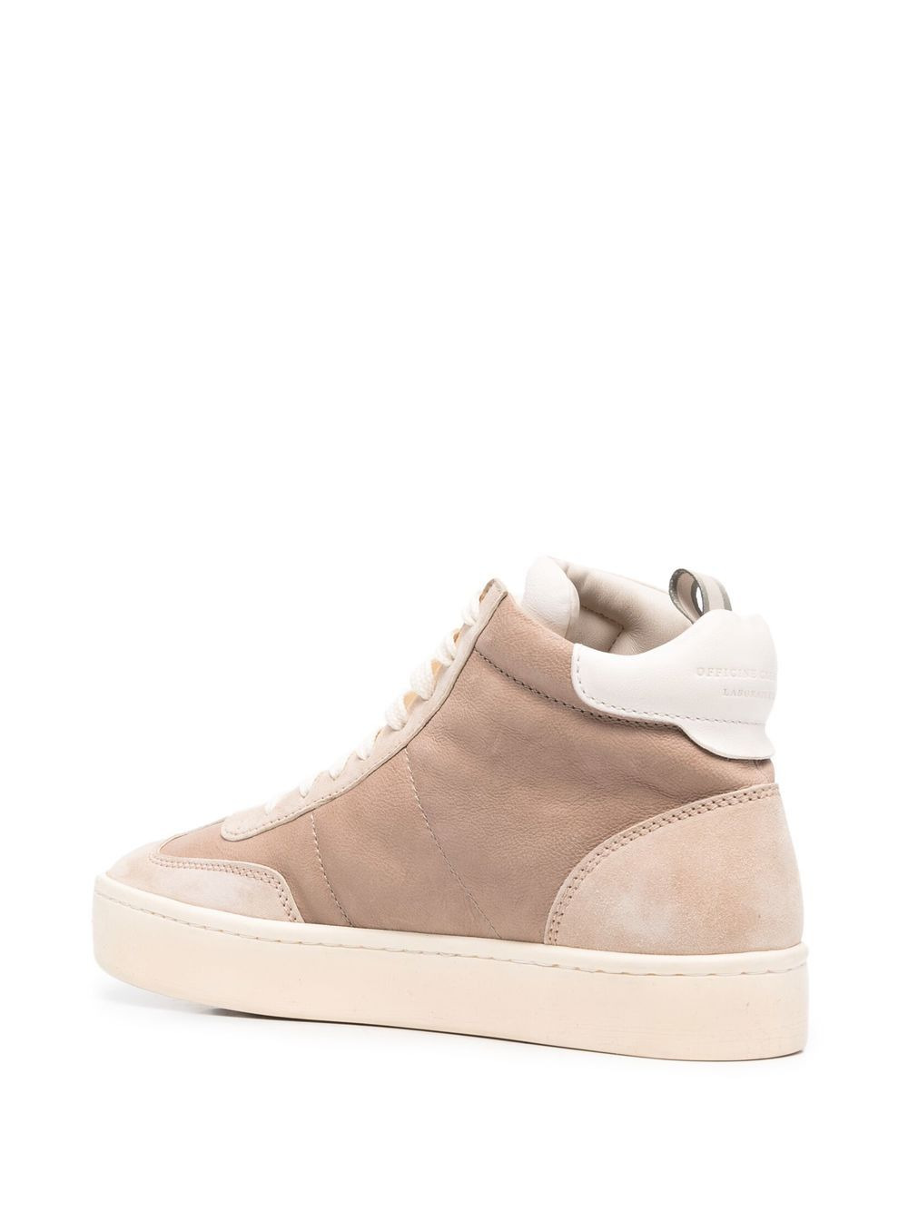 panelled high-top sneakers - 3
