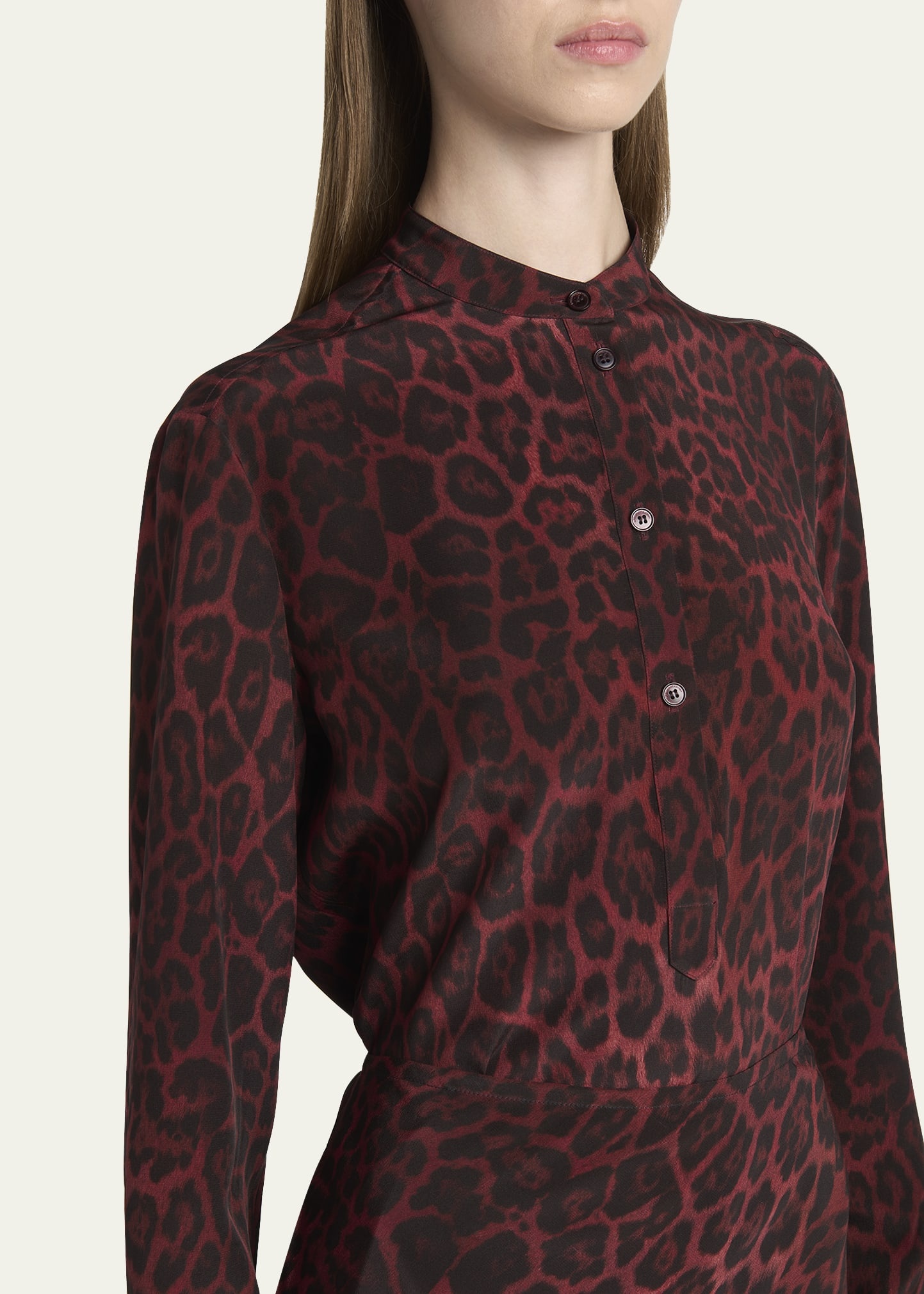 Ava Henley Leopard Print Blouse - 5