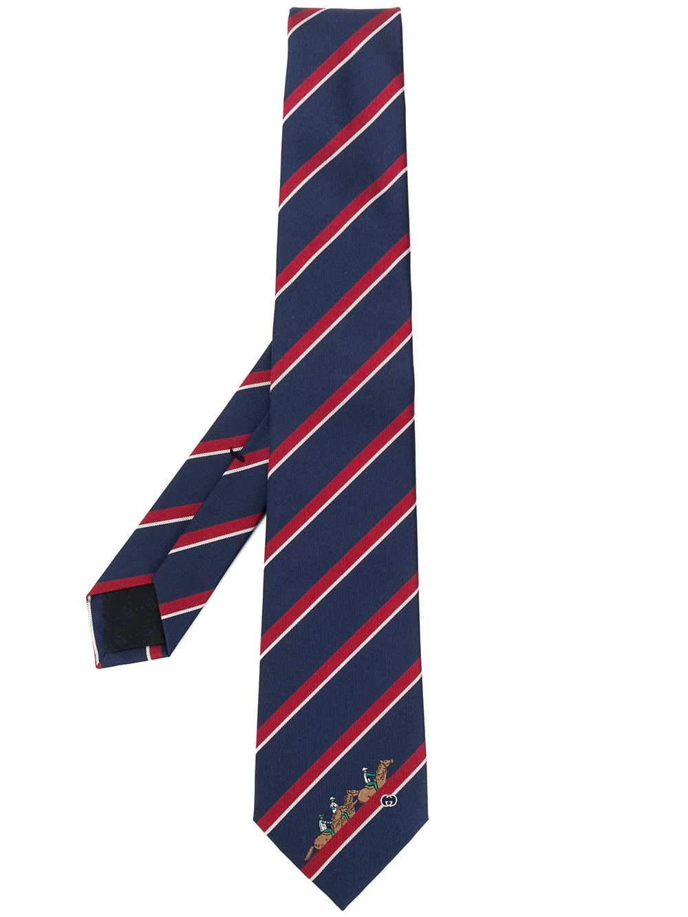 horse and stripes print necktie - 1