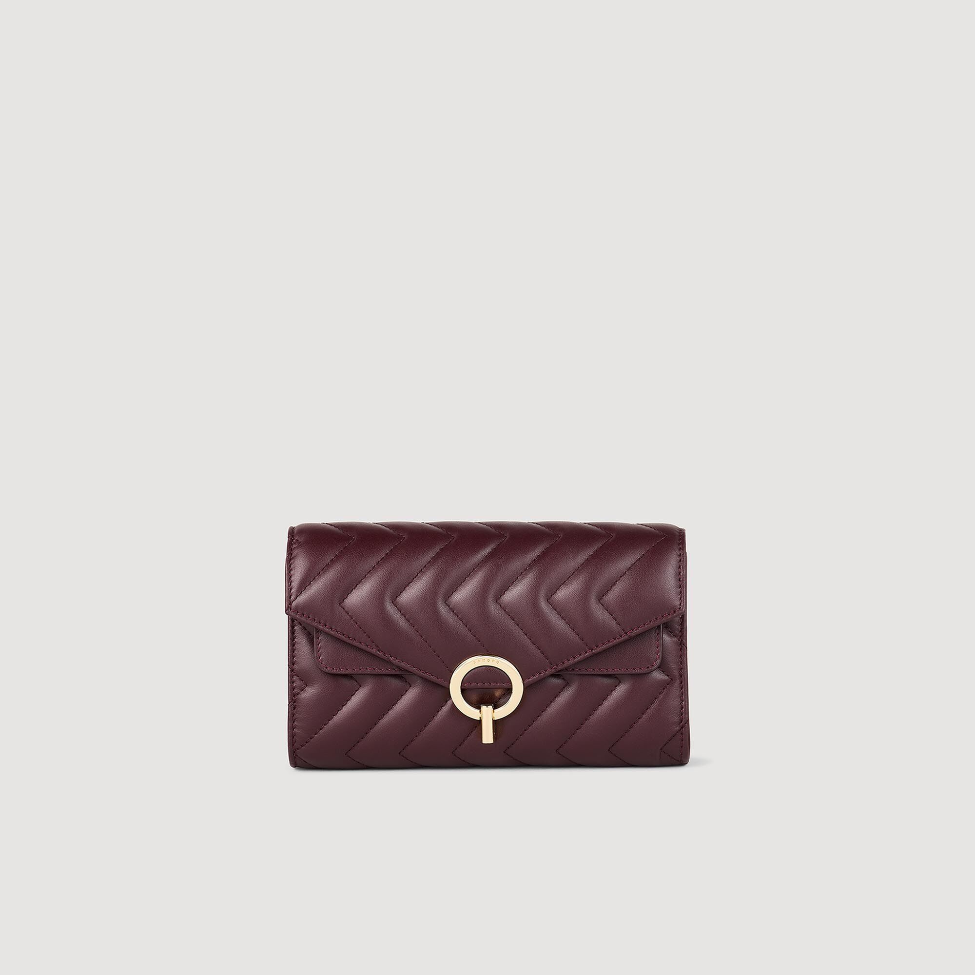 LEATHER CROSSBODY CLUTCH BAG - 2