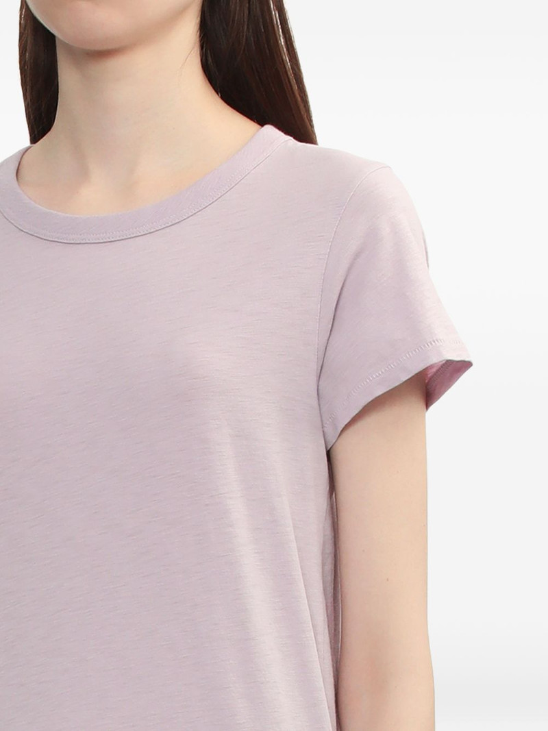 ribbed trim T-shirt 5