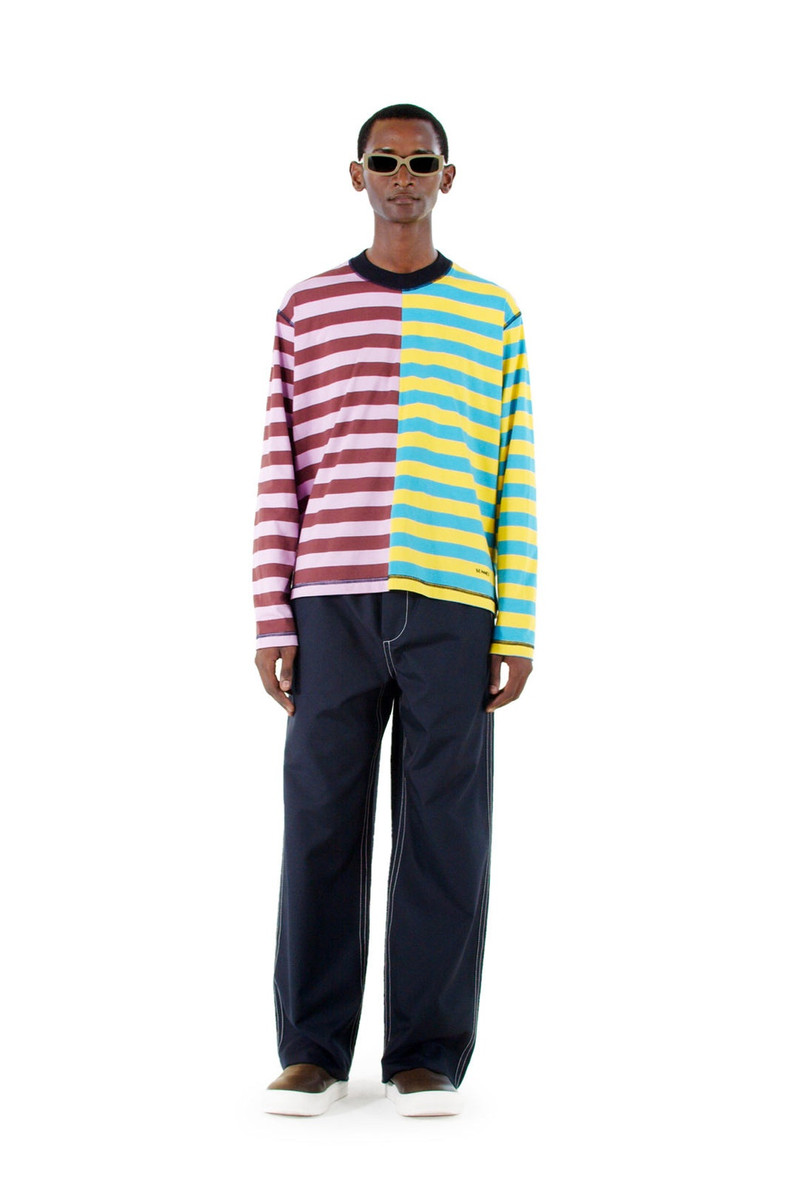SUNNEI PANEL LONGSLEEVE T-SHIRT / mixed stripes outlook