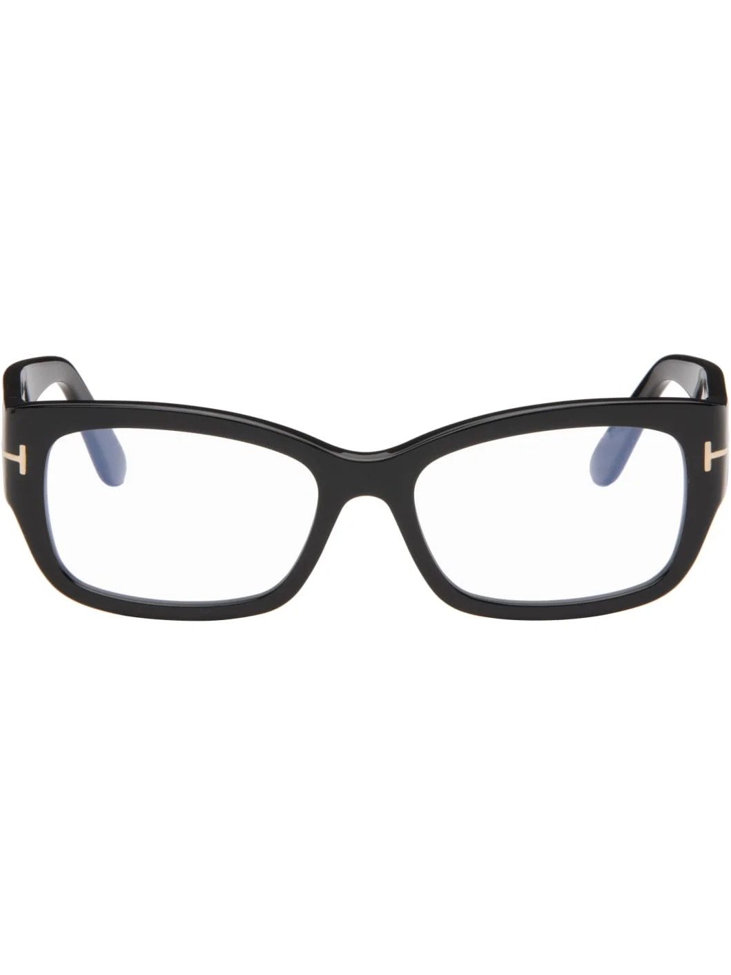 Black Rectangular Blue Light Glasses - 1
