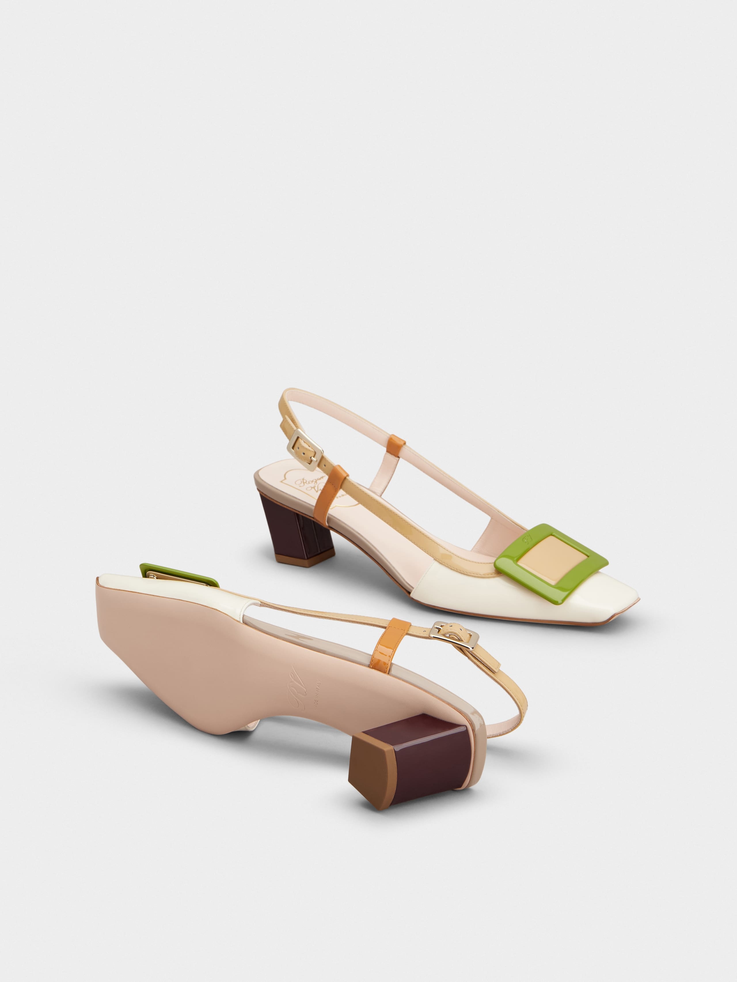 Belle Vivier Slingback Pumps in patent leather - 6