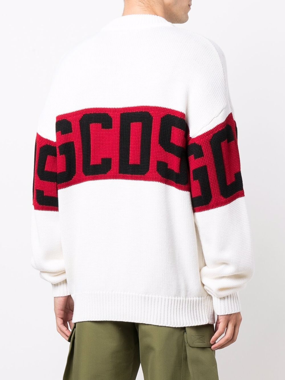 logo-print high neck jumper - 4