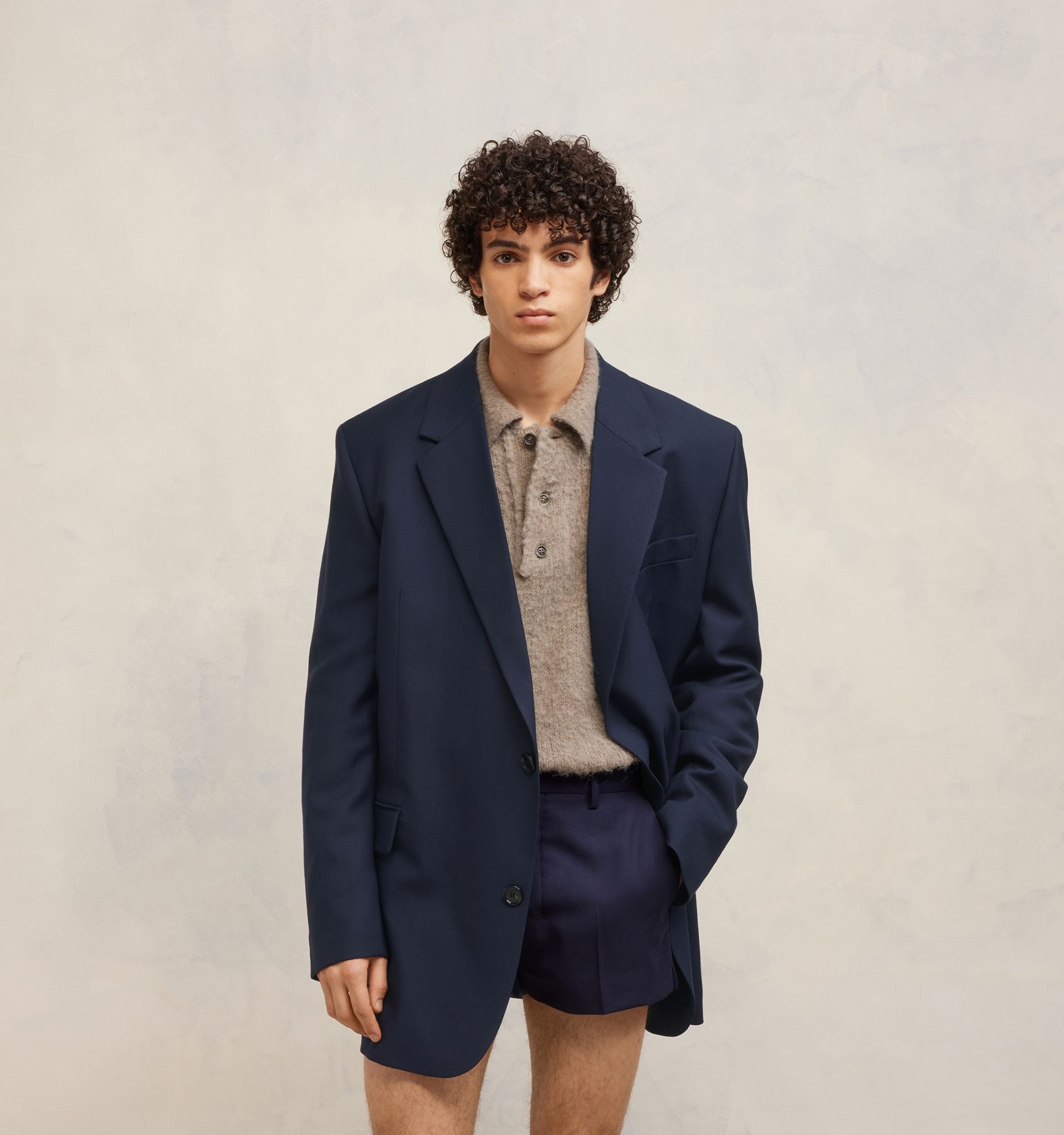 Two Buttons Oversized Jacket - 6