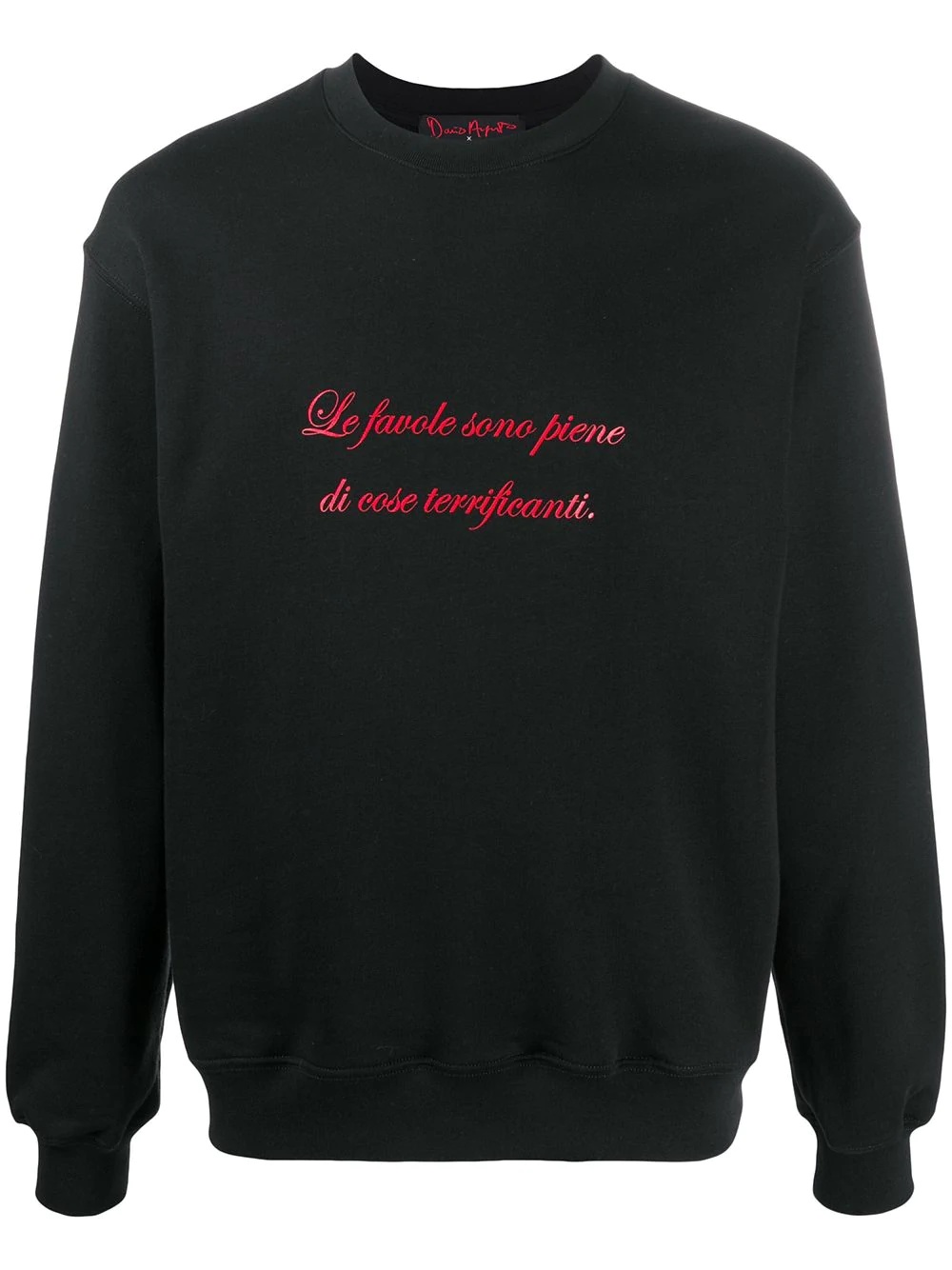 slogan print sweatshirt - 1