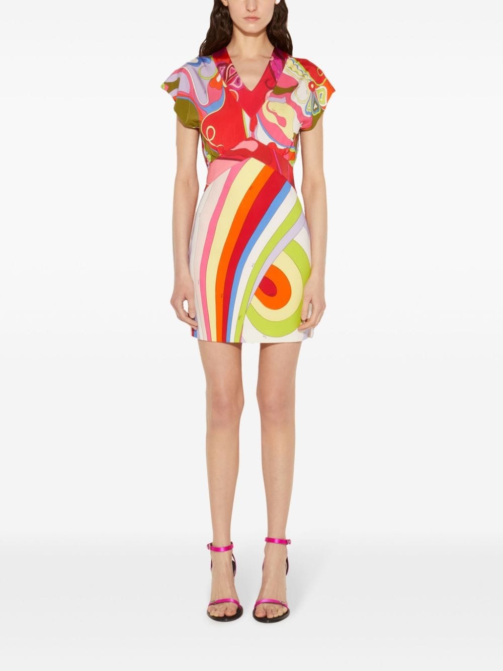 iride-print dress - 2