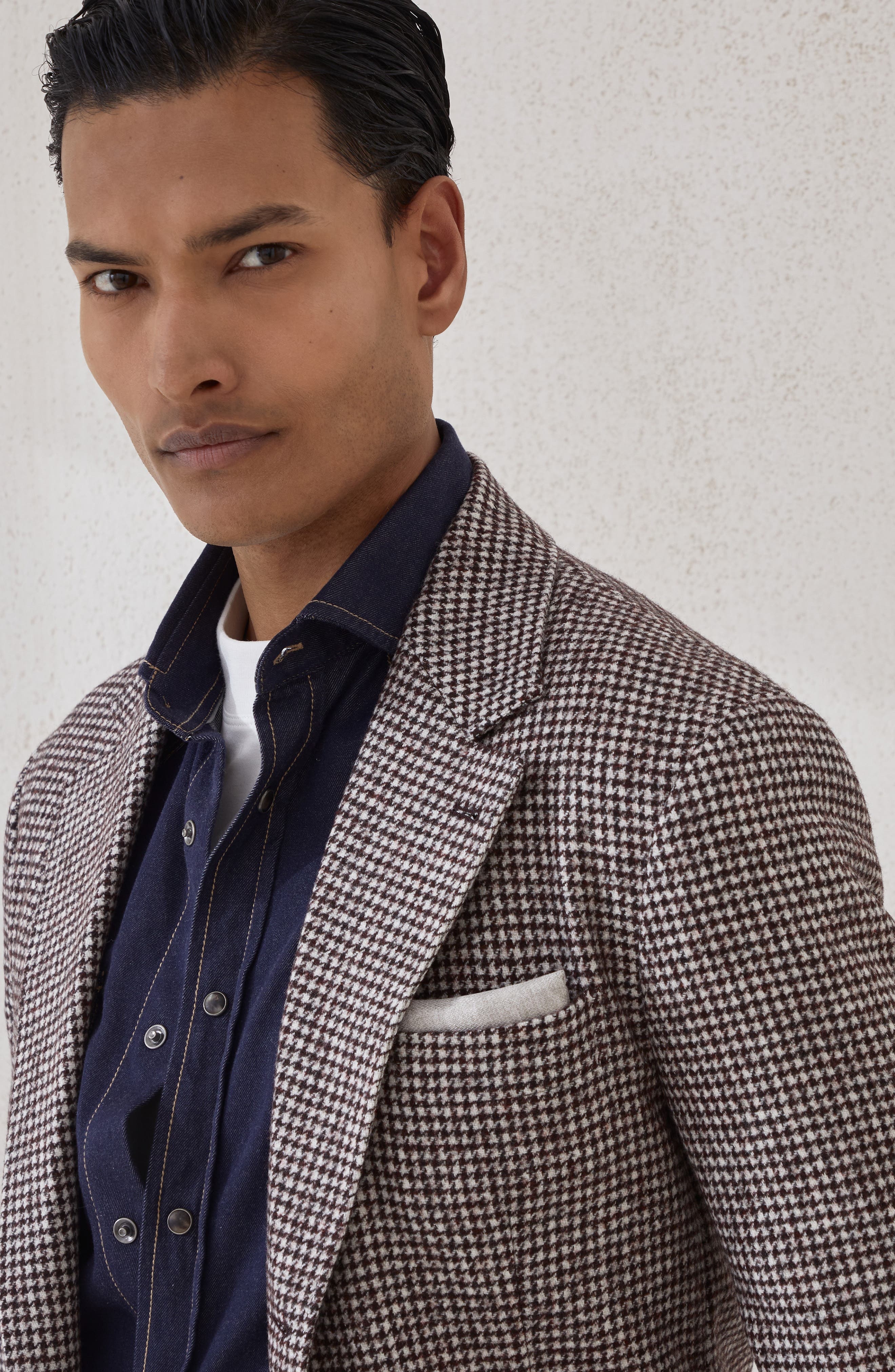 Brunello Cucinelli Blazer with metal buttons in Brown at Nordstrom - 4