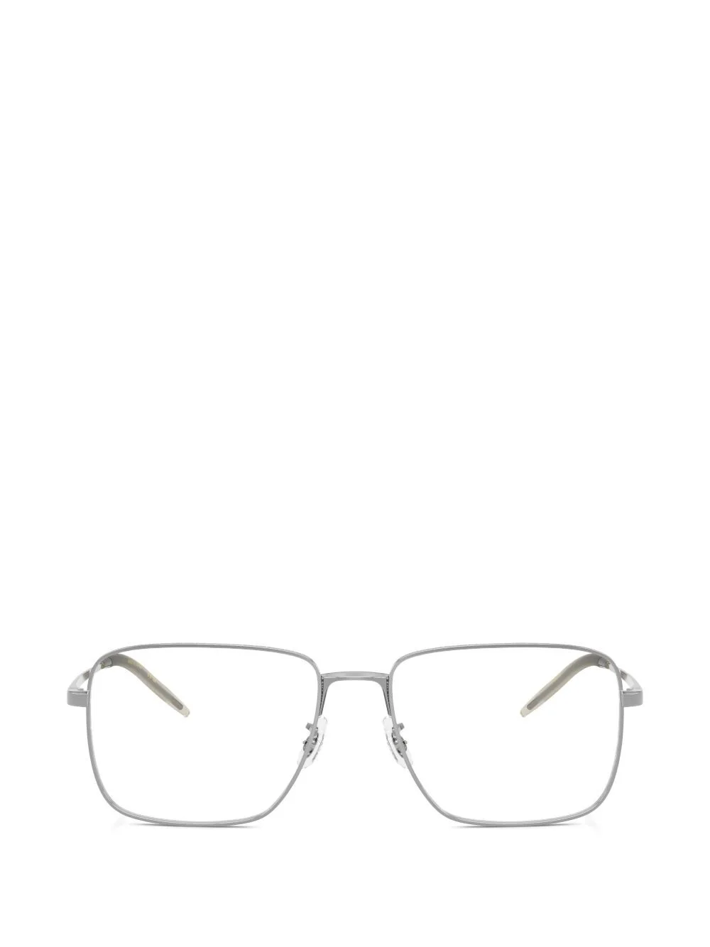 rectangle metal frame glasses - 1