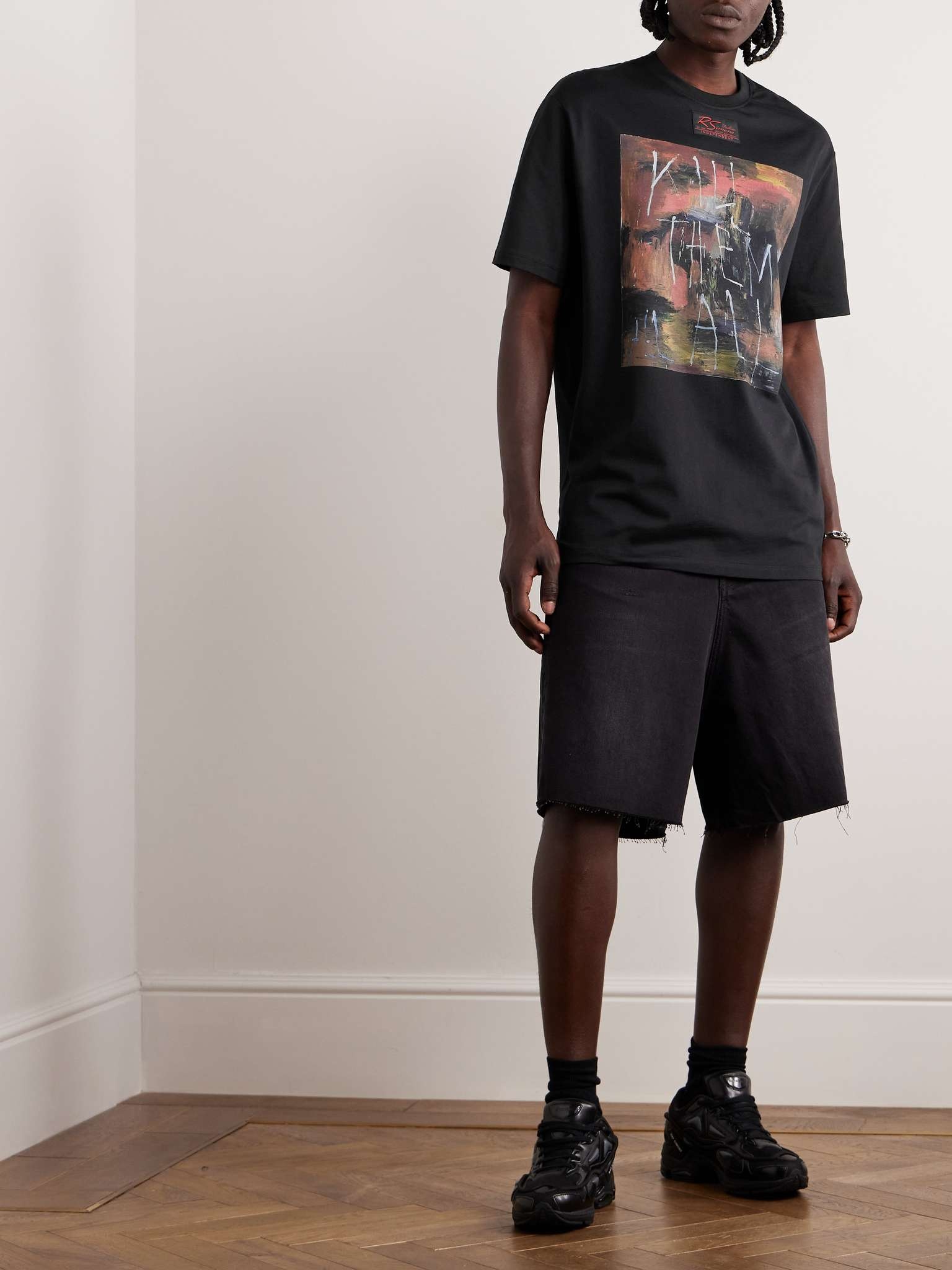 Logo-Appliquéd Printed Cotton-Jersey T-Shirt - 2