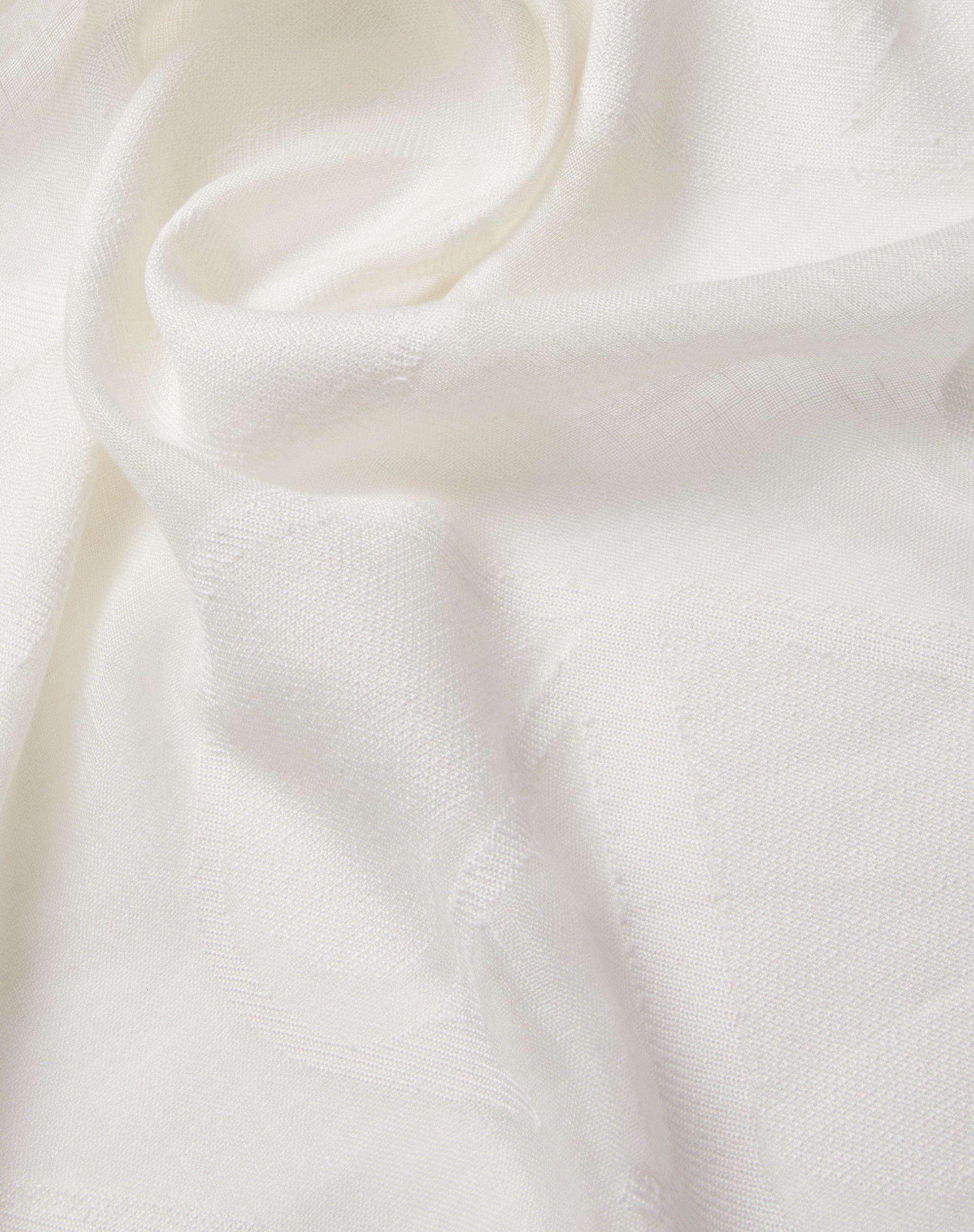 VLOGO SIGNATURE SILK AND LINEN SCARF - 2