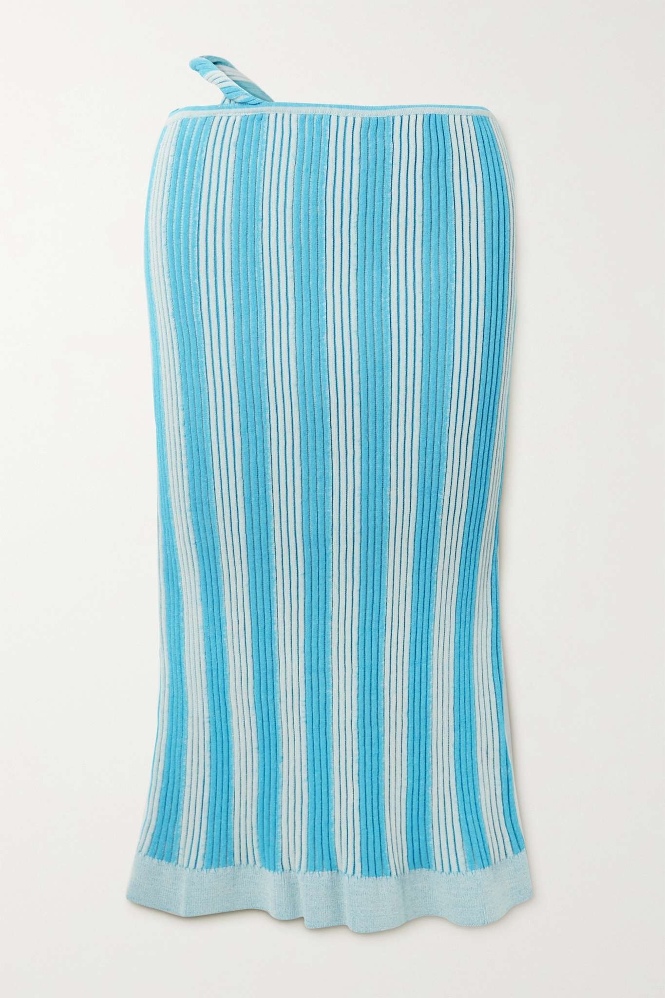 Gelato cutout striped ribbed cotton-blend skirt - 1