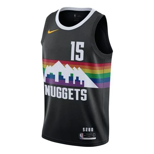 Men's Nike NBA City Limited SW Fan Edition 19-20 Season Denver Nuggets Jokic No. 15 Basketball Jerse - 1