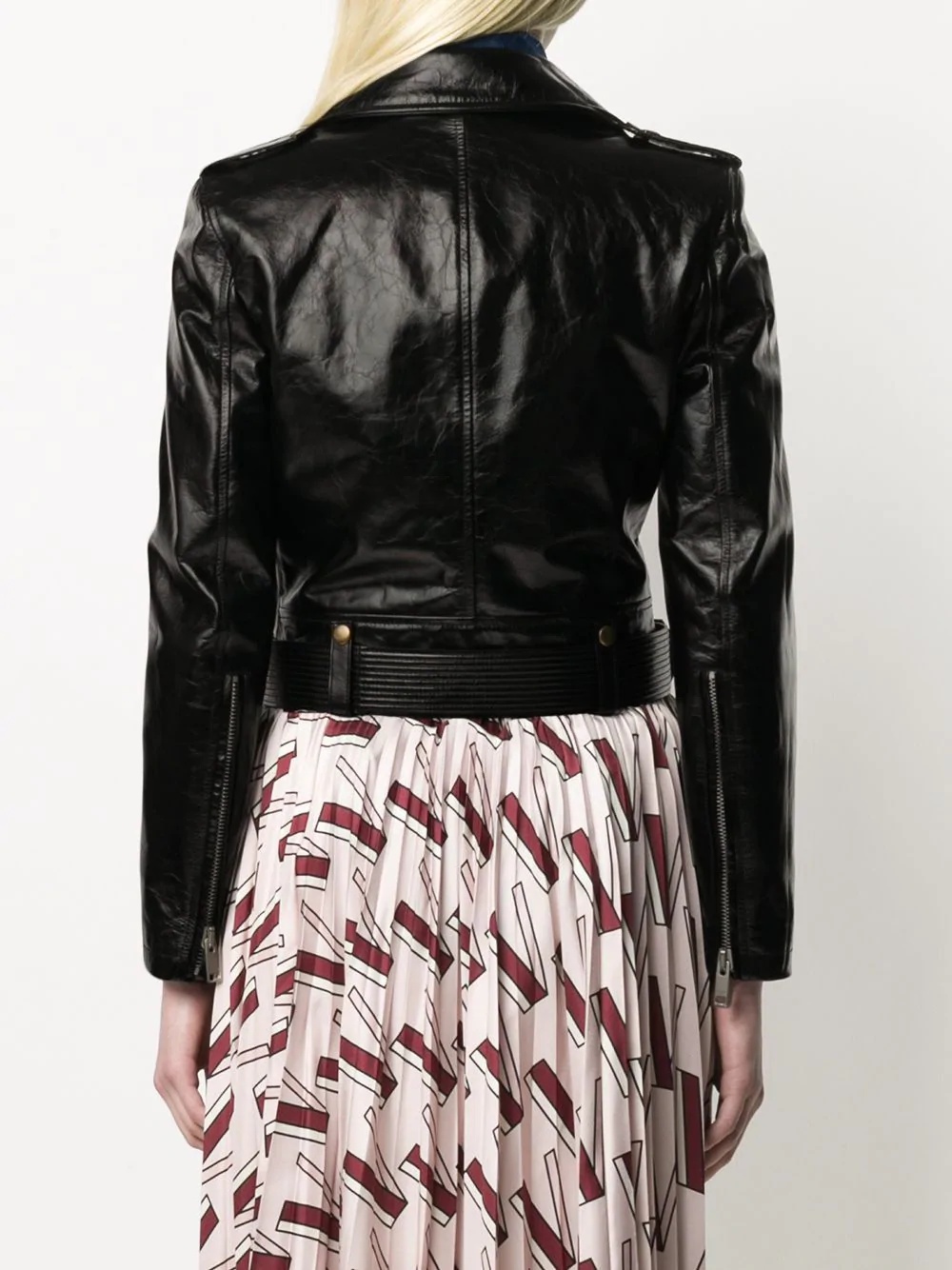 leather biker jacket - 4