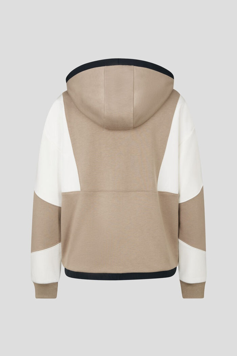 BOGNER Corie Hoodie in Beige/Off-white outlook