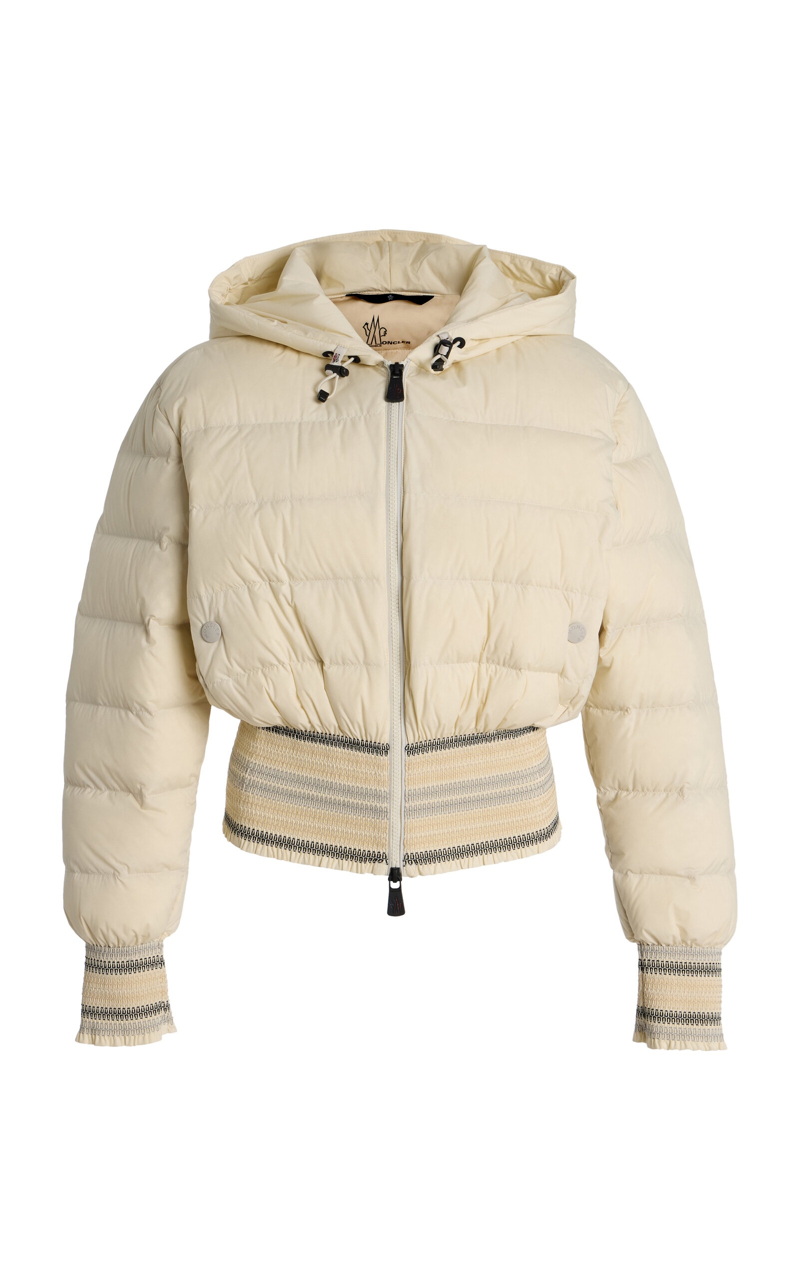 Jeypore Hooded Down Bomber Jacket ivory - 1