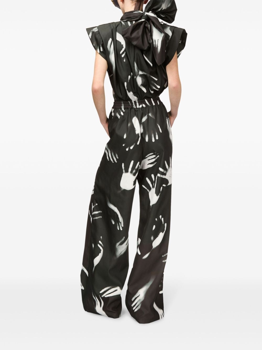Handprint Slit track pants - 5