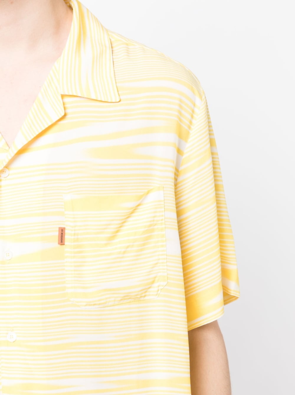abstract-pattern short-sleeve shirt - 5