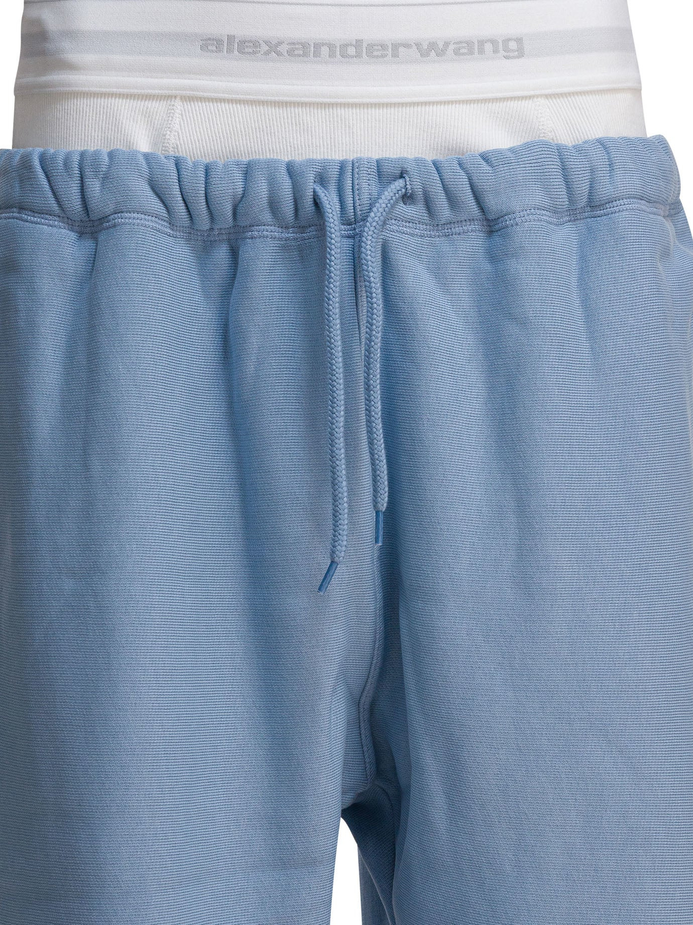 Alexander Wang Wide Leg Sweatpant W/ Logo Elastic Exposed Brief - 3