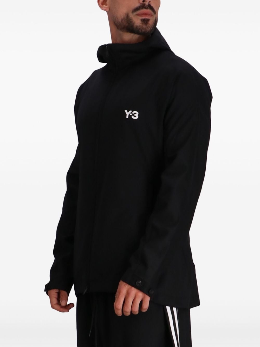 logo-print track jacket - 3