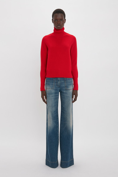 Victoria Beckham Polo Neck Jumper In Red outlook