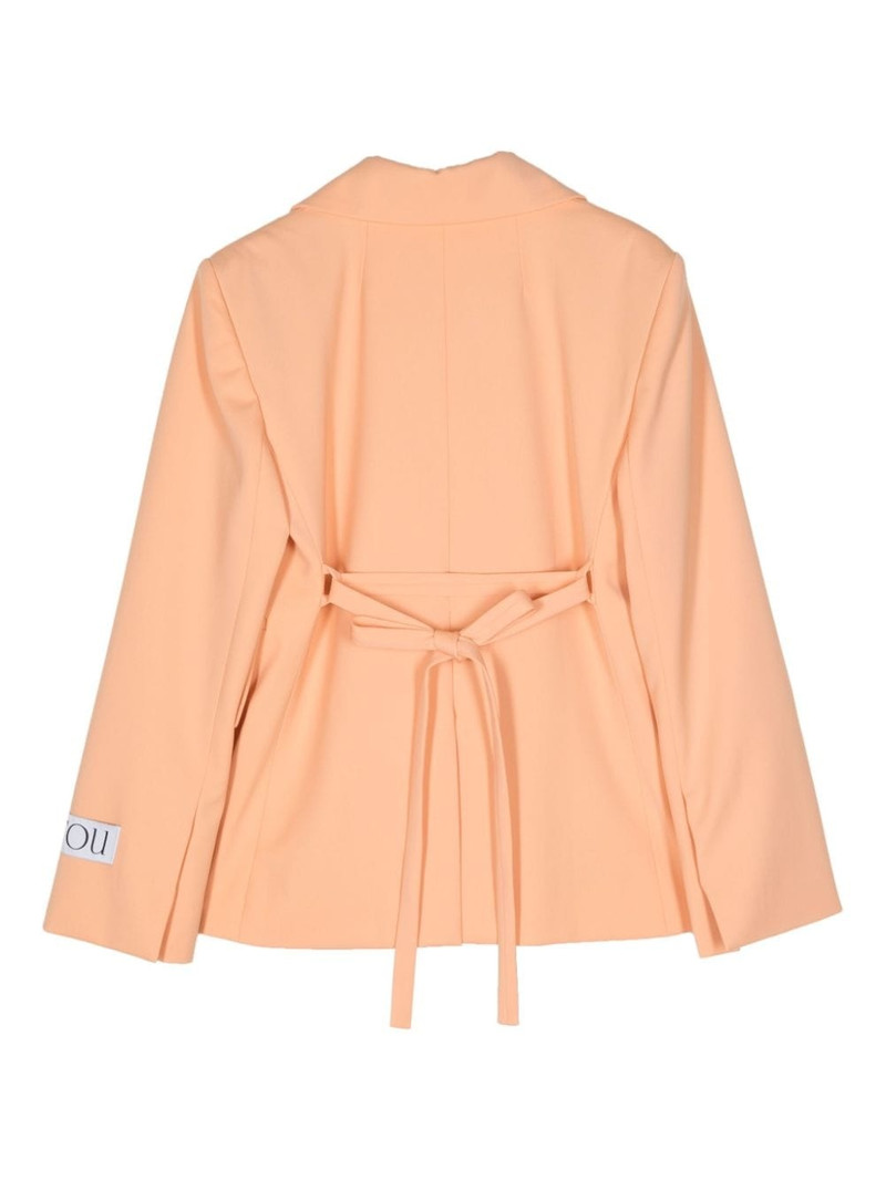 PATOU lace-up wool blazer outlook