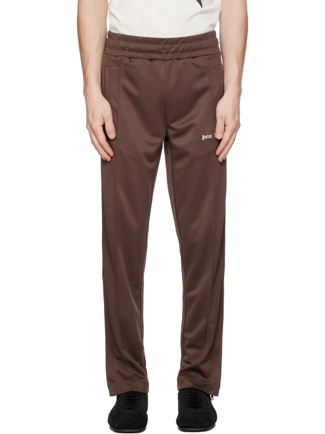 Brown Classic Logo Track Pants - 1