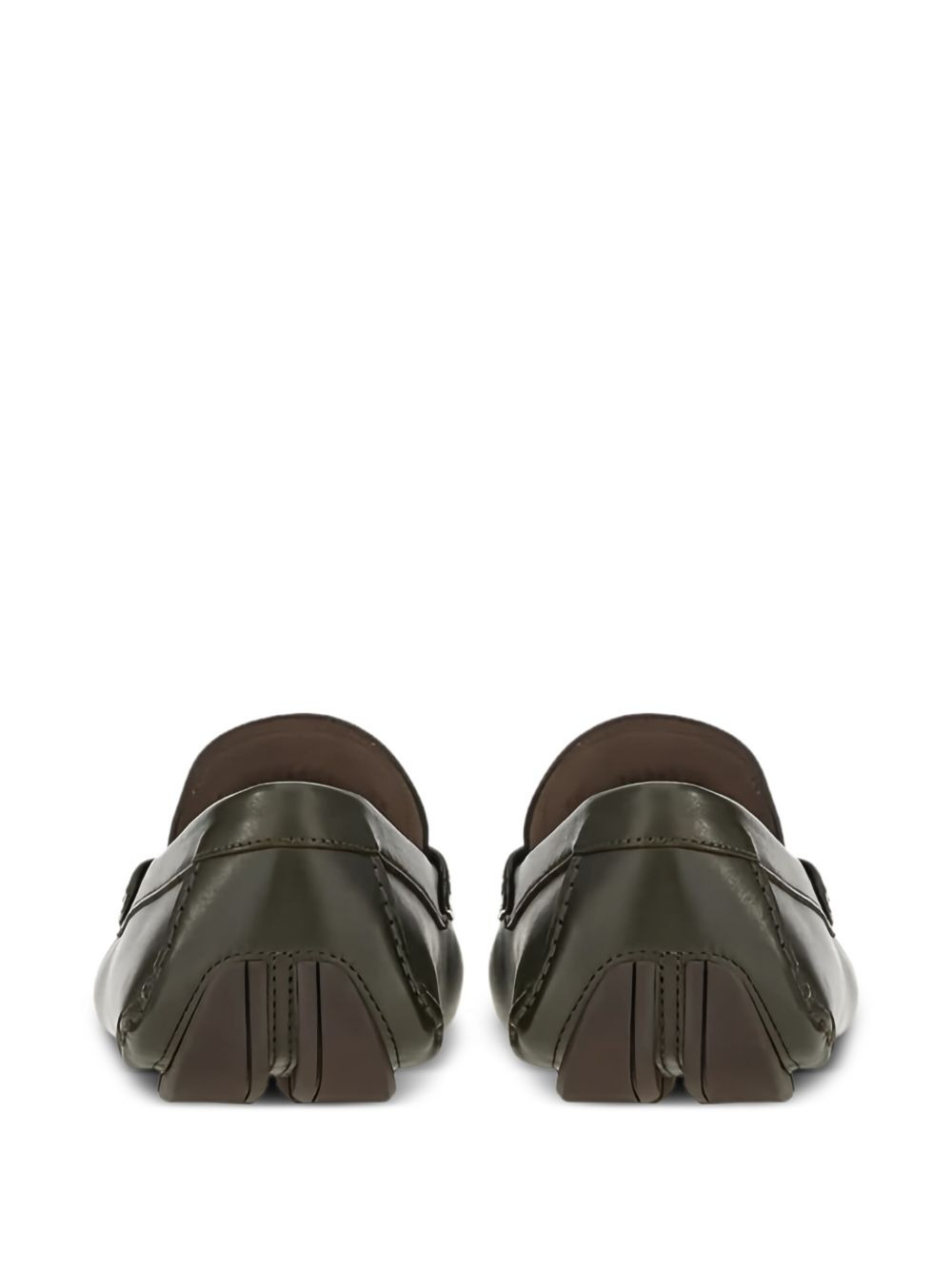 penny-slot leather loafers - 3